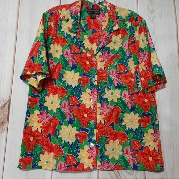 Haberdashery Blouse Ladies‎ 12 Vintage Tropical - Picture 1 of 8